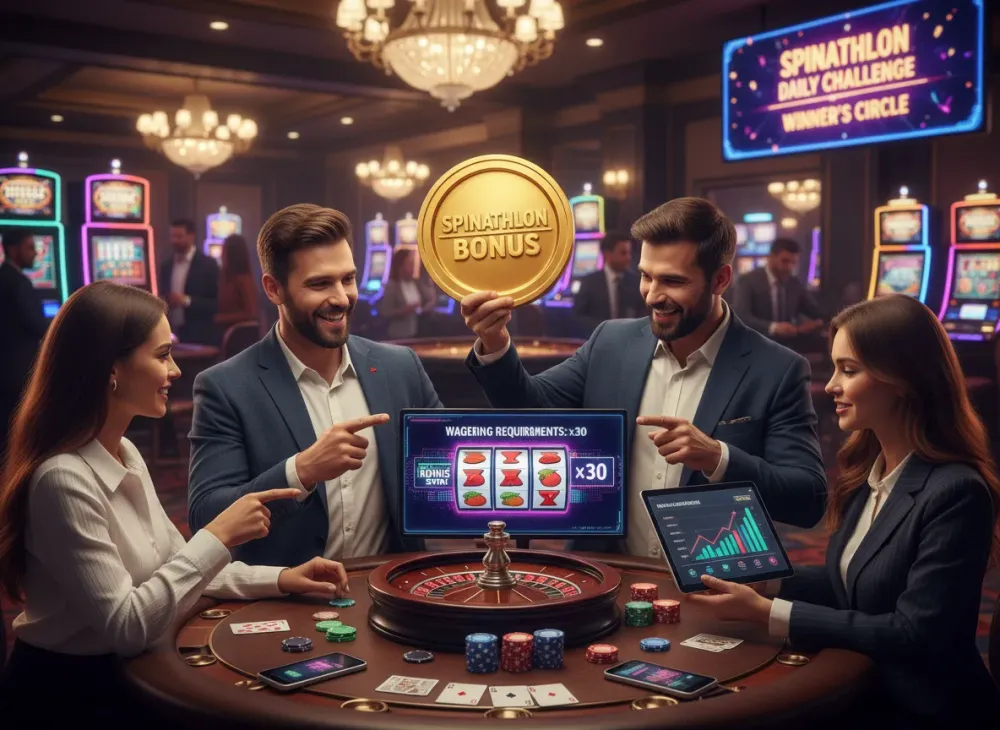 Spinathlon bonus review and how wagering works